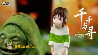 Long Miao Studio Spirited Away Chihiro & Stone Deity Statue - View 8 Long Miao Studio Spirited Away Chihiro & Stone Deity Statue - View 8
