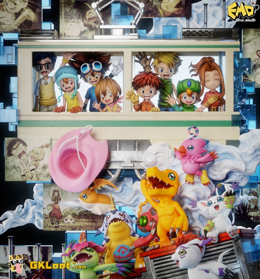 EMO Studio Digimon Chosen Child Statue w/ LED - View 6 EMO Studio Digimon Chosen Child Statue w/ LED - View 6