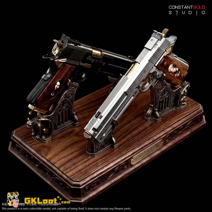 Constant Gold Studio 1/1 Devil May Cry Ebony & Ivory Statue - View 5 Constant Gold Studio 1/1 Devil May Cry Ebony & Ivory Statue - View 5