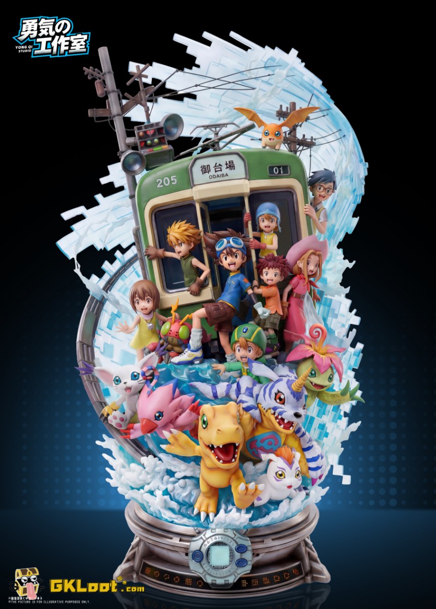 Yong Qi Studio Digimon Chosen Child Statue w/ LED - View 1 Yong Qi Studio Digimon Chosen Child Statue w/ LED - View 1