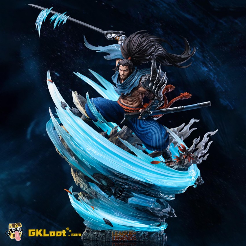 Jimei Palace Studio League of Legends Yasuo Statue w/ LED - View 1 Jimei Palace Studio League of Legends Yasuo Statue w/ LED - View 1