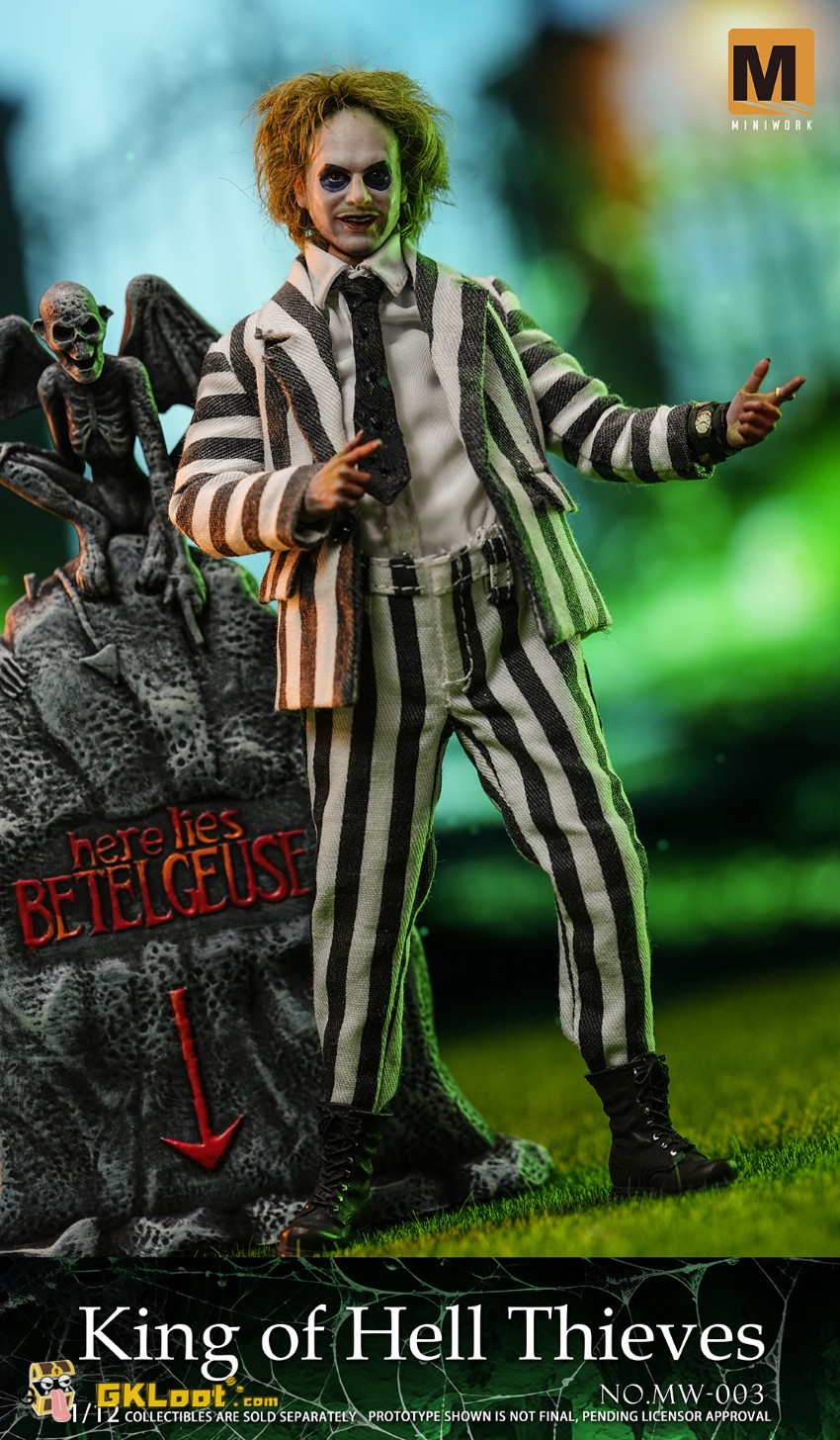MINIWORK Studio 1/12 Beetlejuice Beetlejuice Action Figure - View 13 MINIWORK Studio 1/12 Beetlejuice Beetlejuice Action Figure - View 13