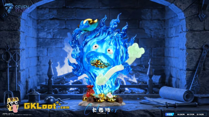 Seven Studio Howl's Moving Castle Calcifer Statue - View 4 Seven Studio Howl's Moving Castle Calcifer Statue - View 4