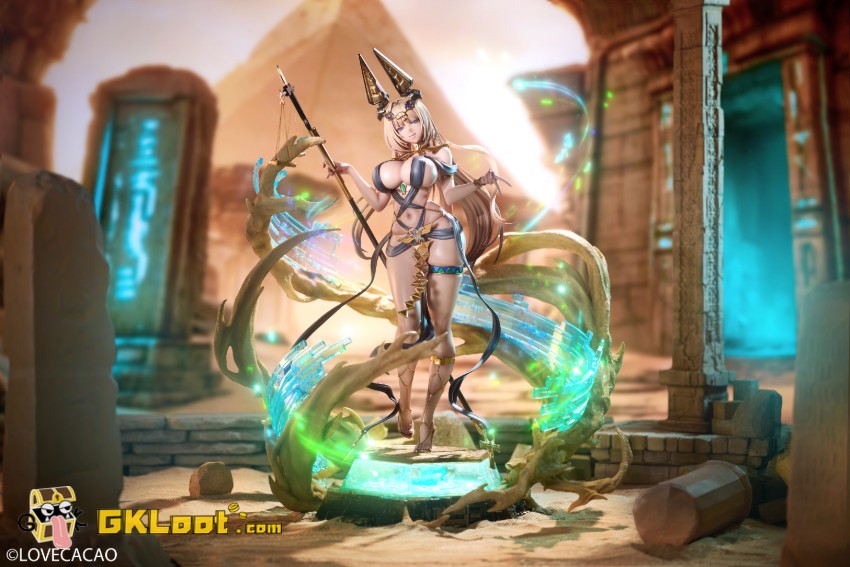 Skin & Hobbysakura Studio 1/4 Original Pharaoh Girl Statue w/ LED - View 4 Skin & Hobbysakura Studio 1/4 Original Pharaoh Girl Statue w/ LED - View 4