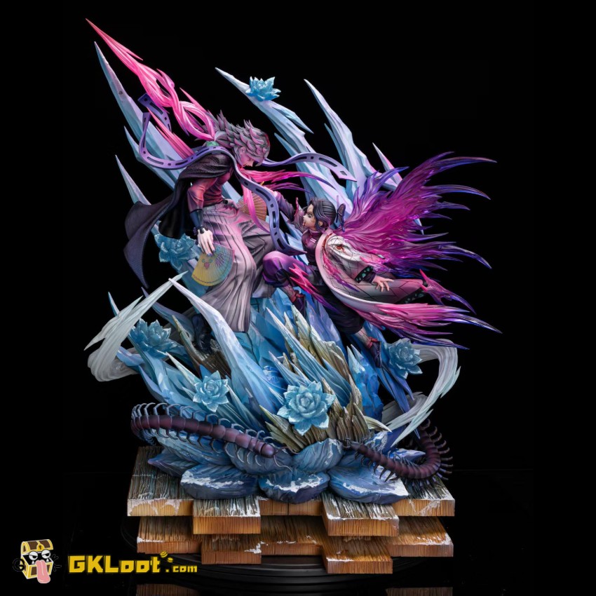 Lei Hao Ke Yu Studio 1/5 Demon Slayer Kochou Shinobu & Doma Statue - View 1 Lei Hao Ke Yu Studio 1/5 Demon Slayer Kochou Shinobu & Doma Statue - View 1