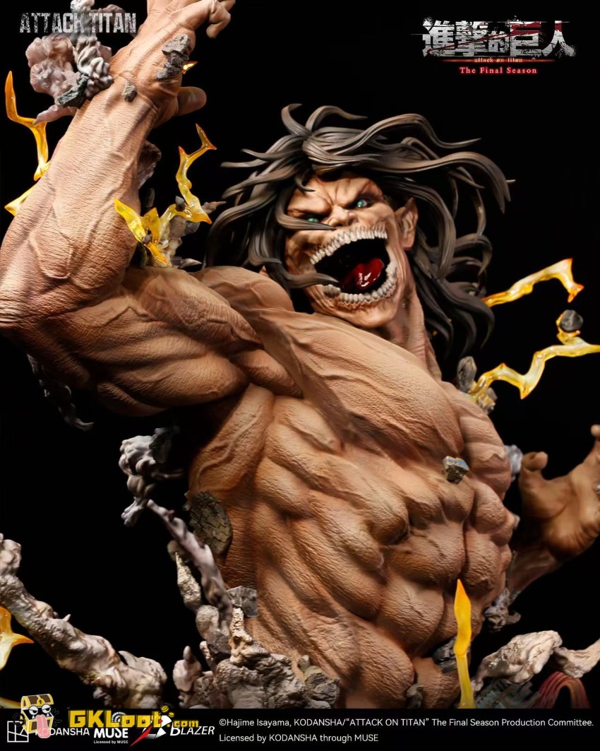 Blazer Studio Attack on Titan Eren Jaeger Bust Statue - View 10 Blazer Studio Attack on Titan Eren Jaeger Bust Statue - View 10