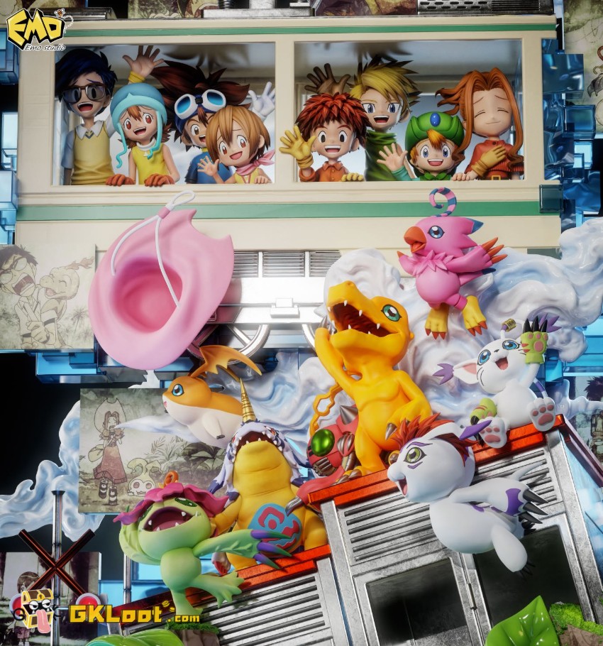 EMO Studio Digimon Chosen Child Statue w/ LED - View 5 EMO Studio Digimon Chosen Child Statue w/ LED - View 5