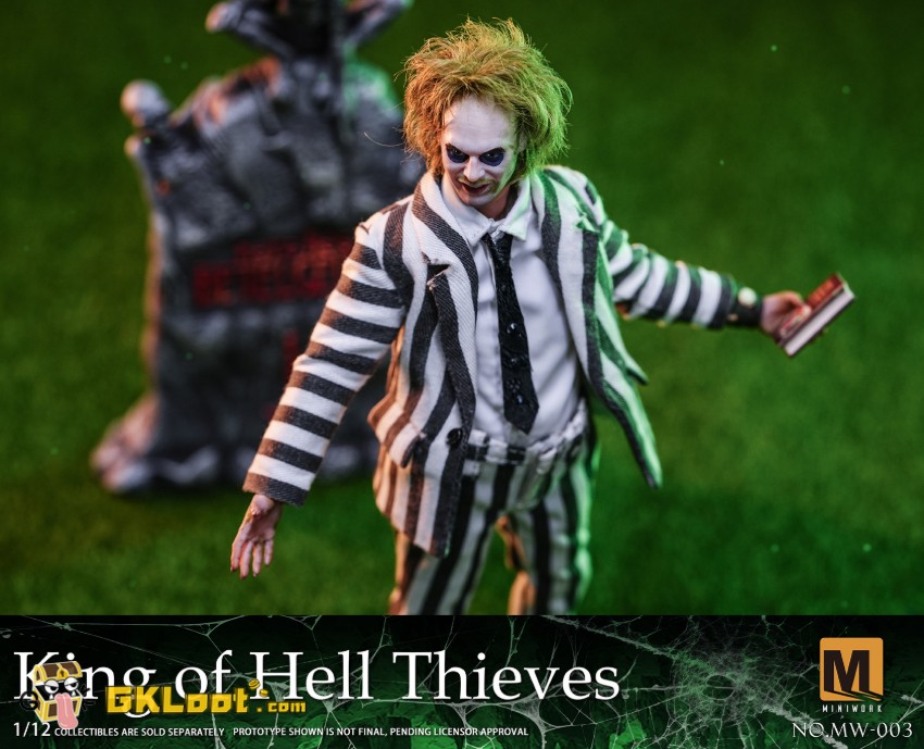 MINIWORK Studio 1/12 Beetlejuice Beetlejuice Action Figure - View 10 MINIWORK Studio 1/12 Beetlejuice Beetlejuice Action Figure - View 10