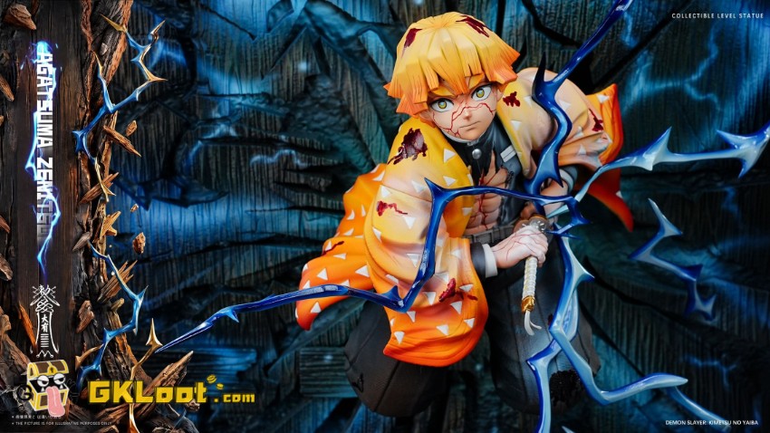 Da You Studio 1/6 Demon Slayer Zenitsu Agatsuma Statue - View 2 Da You Studio 1/6 Demon Slayer Zenitsu Agatsuma Statue - View 2