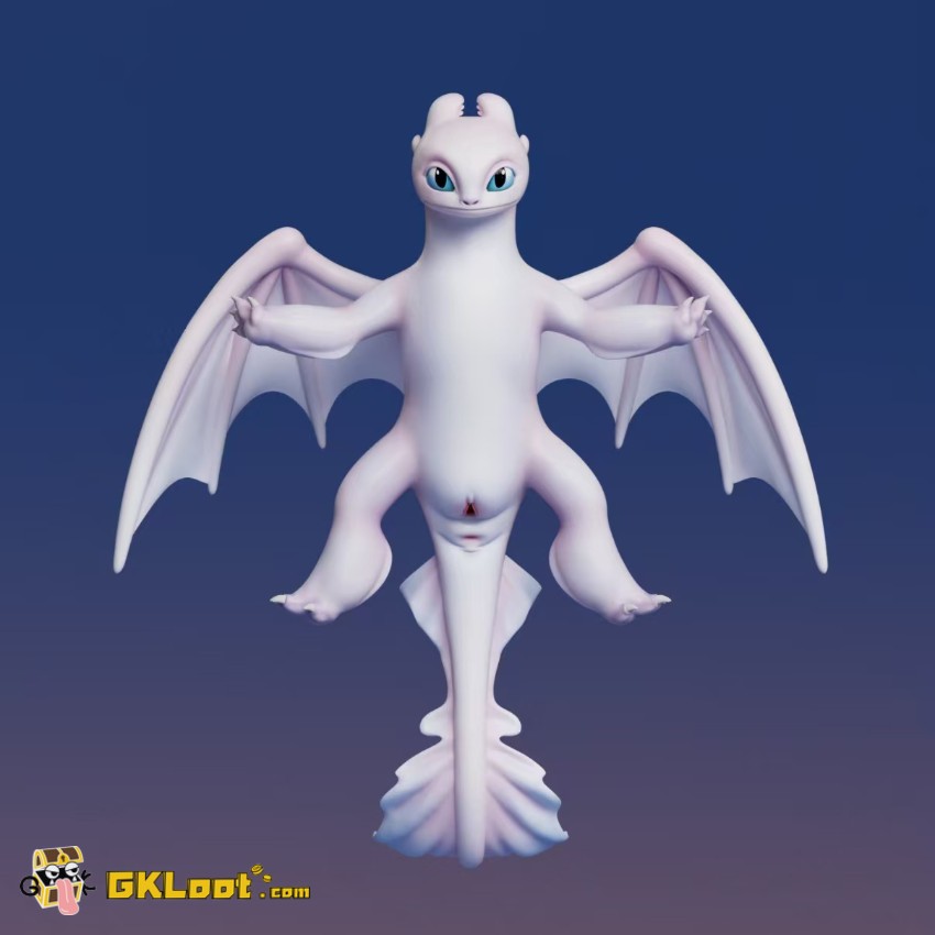 Tian Qi Studio How to Train Your Dragon Light Fury - View 1 Tian Qi Studio How to Train Your Dragon Light Fury - View 1