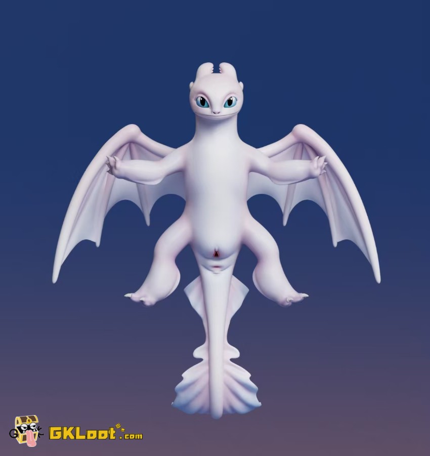 Tian Qi Studio How to Train Your Dragon Light Fury - View 6 Tian Qi Studio How to Train Your Dragon Light Fury - View 6