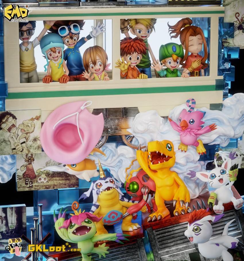 EMO Studio Digimon Chosen Child Statue w/ LED - View 3 EMO Studio Digimon Chosen Child Statue w/ LED - View 3