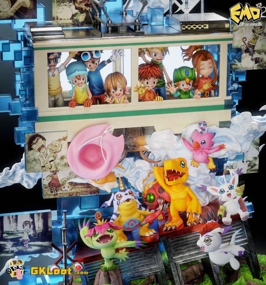 EMO Studio Digimon Chosen Child Statue w/ LED - View 4 EMO Studio Digimon Chosen Child Statue w/ LED - View 4