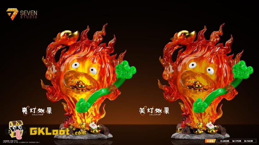 Seven Studio Howl's Moving Castle Calcifer Statue - View 5 Seven Studio Howl's Moving Castle Calcifer Statue - View 5