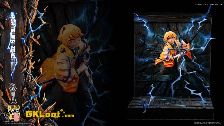 Da You Studio 1/6 Demon Slayer Zenitsu Agatsuma Statue - View 4 Da You Studio 1/6 Demon Slayer Zenitsu Agatsuma Statue - View 4