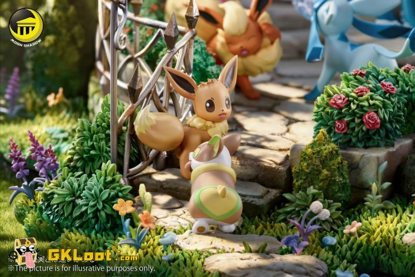 Moon Shadow Studio Pokémon Eevee Family Statue - View 3 Moon Shadow Studio Pokémon Eevee Family Statue - View 3