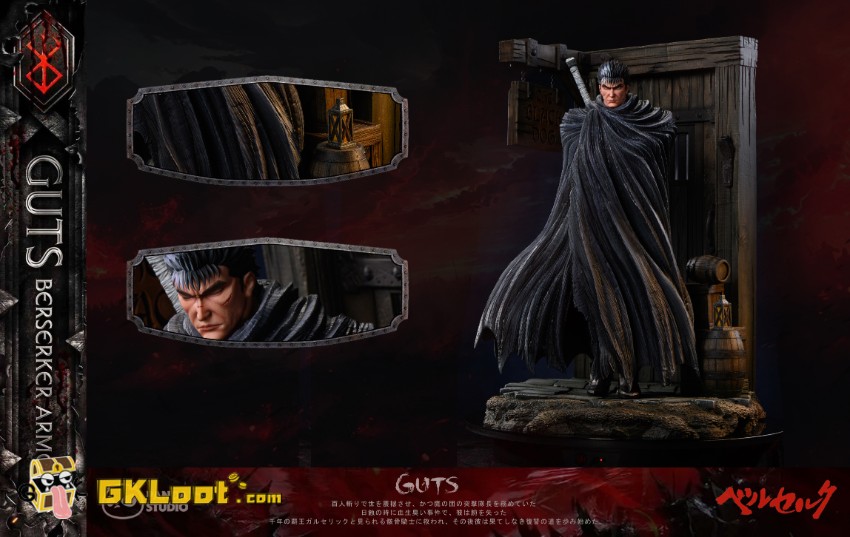 Panda Studio 1/4 Berserk Guts Statue - View 7 Panda Studio 1/4 Berserk Guts Statue - View 7