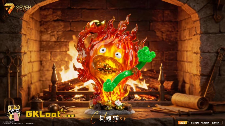 Seven Studio Howl's Moving Castle Calcifer Statue - View 3 Seven Studio Howl's Moving Castle Calcifer Statue - View 3