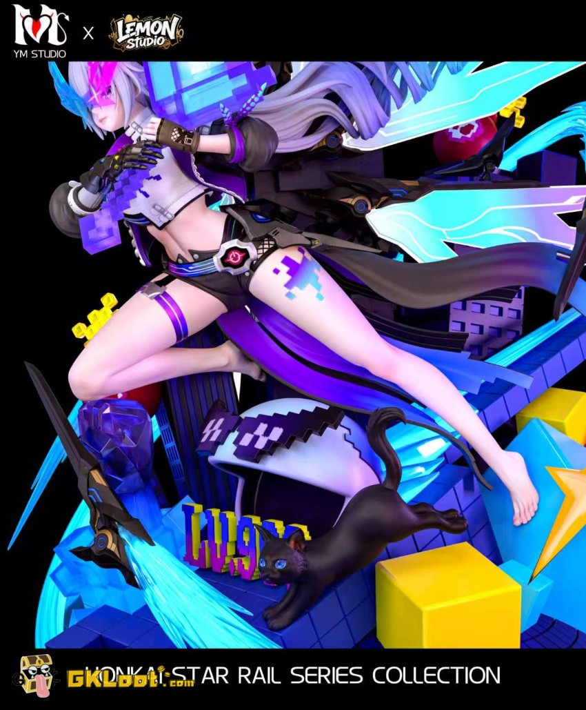 Lemon & YM Studio 1/4 Honkai: Star Rail Silver Wolf Statue w/ LED - View 8 Lemon & YM Studio 1/4 Honkai: Star Rail Silver Wolf Statue w/ LED - View 8