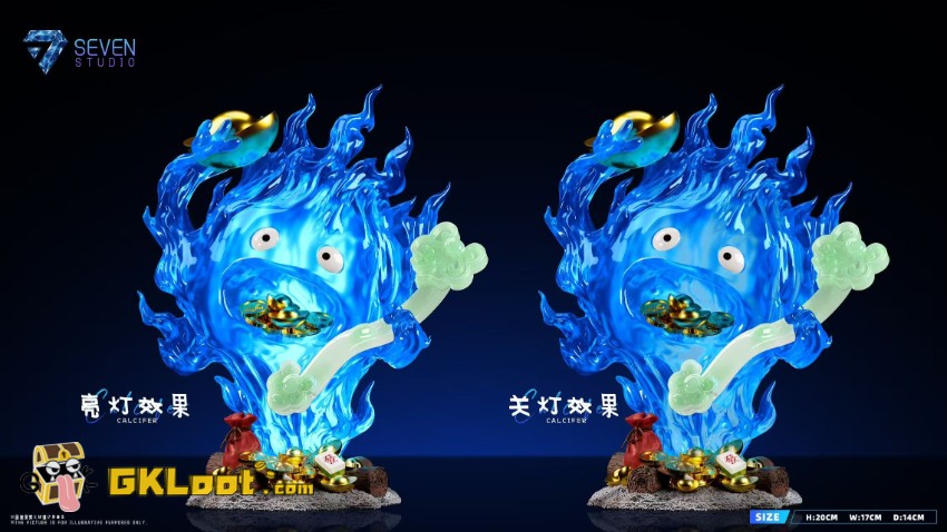 Seven Studio Howl's Moving Castle Calcifer Statue - View 6 Seven Studio Howl's Moving Castle Calcifer Statue - View 6