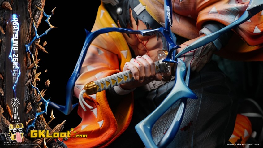Da You Studio 1/6 Demon Slayer Zenitsu Agatsuma Statue - View 3 Da You Studio 1/6 Demon Slayer Zenitsu Agatsuma Statue - View 3