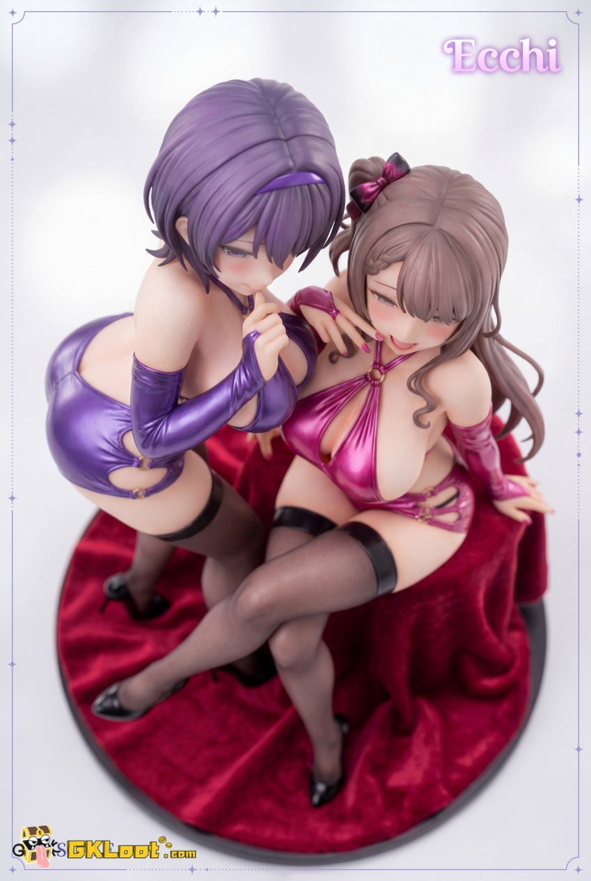 Ecchi Studio 1/5 Kegareboshi no Kakera-tachi Asaba Ibuki & Shirosaki Koharu Statue - View 4 Ecchi Studio 1/5 Kegareboshi no Kakera-tachi Asaba Ibuki & Shirosaki Koharu Statue - View 4