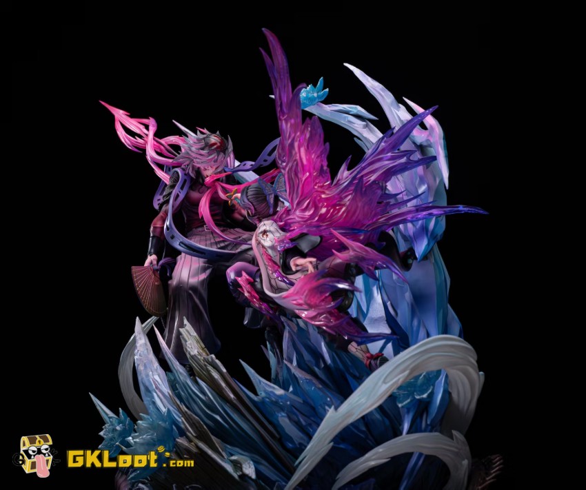 Lei Hao Ke Yu Studio 1/5 Demon Slayer Kochou Shinobu & Doma Statue - View 2 Lei Hao Ke Yu Studio 1/5 Demon Slayer Kochou Shinobu & Doma Statue - View 2