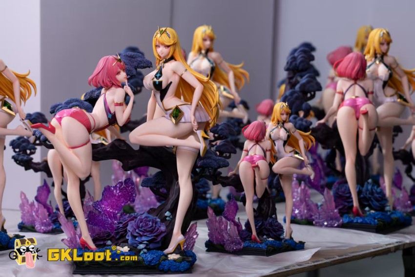 Elf Forest Studio Xenoblade Chronicles Pyra & Mythra Statue - View 6 Elf Forest Studio Xenoblade Chronicles Pyra & Mythra Statue - View 6