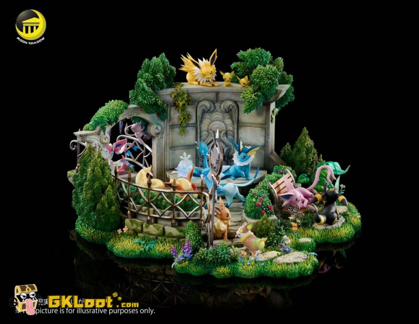 Moon Shadow Studio Pokémon Eevee Family Statue - View 10 Moon Shadow Studio Pokémon Eevee Family Statue - View 10