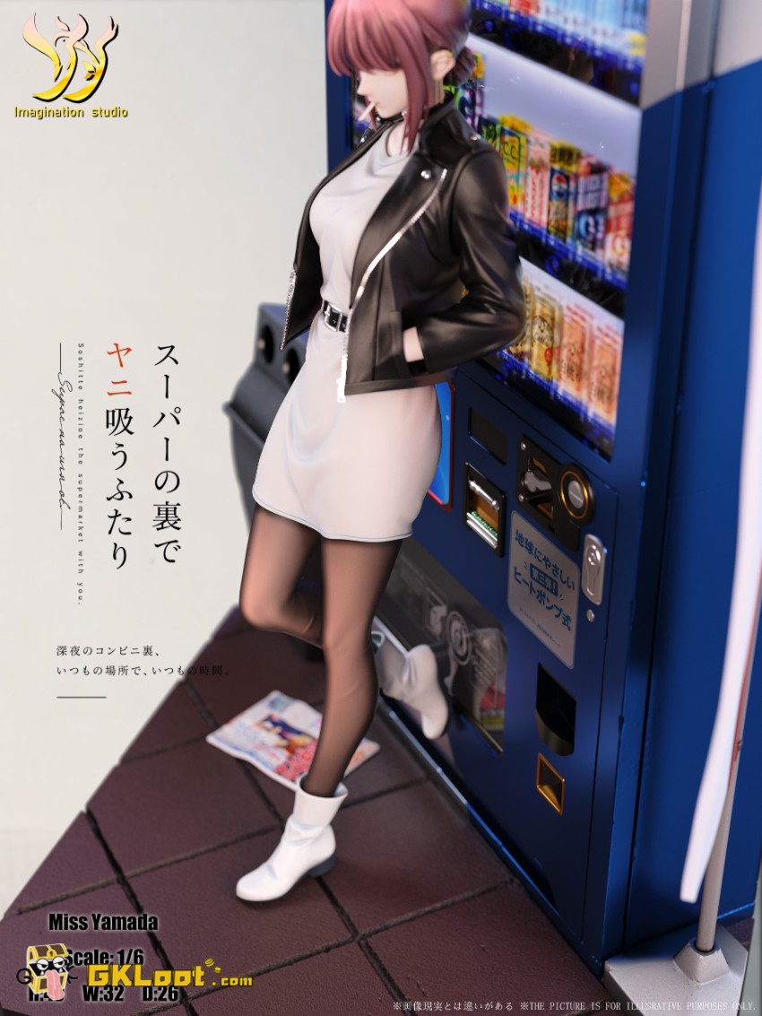 Imagination Studio 1/6 Behind the Supermarket, Smoking with You Yamada Statue - View 2 Imagination Studio 1/6 Behind the Supermarket, Smoking with You Yamada Statue - View 2