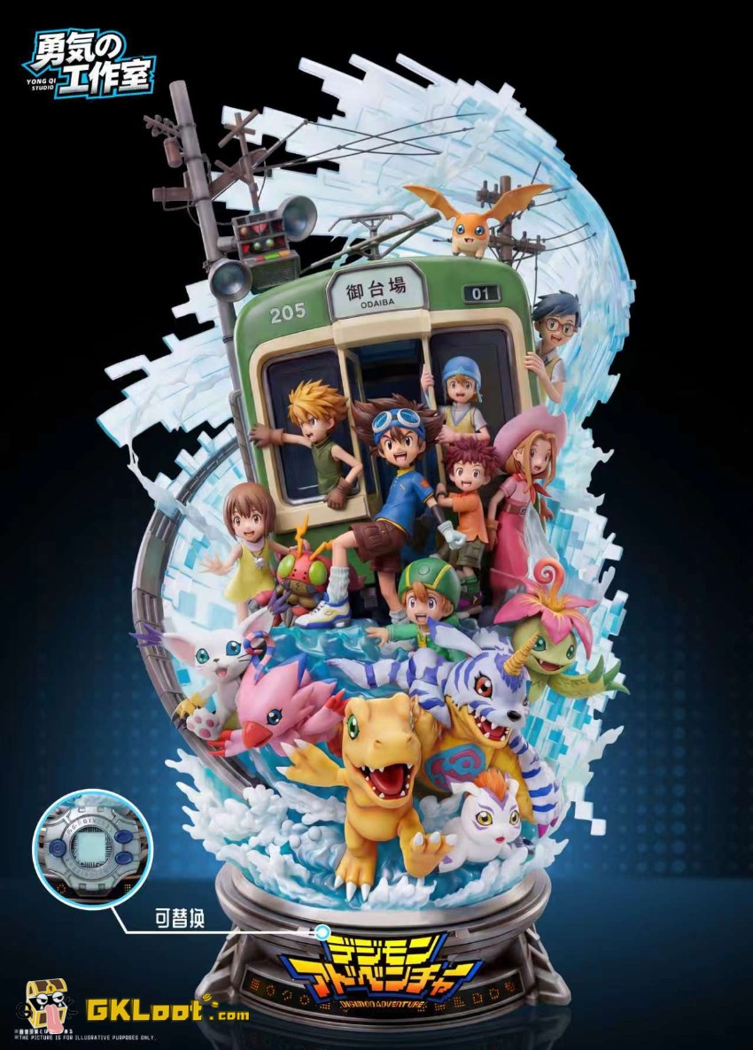Yong Qi Studio Digimon Chosen Child Statue w/ LED - View 4 Yong Qi Studio Digimon Chosen Child Statue w/ LED - View 4