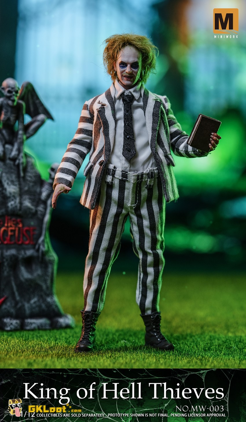 MINIWORK Studio 1/12 Beetlejuice Beetlejuice Action Figure - View 3 MINIWORK Studio 1/12 Beetlejuice Beetlejuice Action Figure - View 3