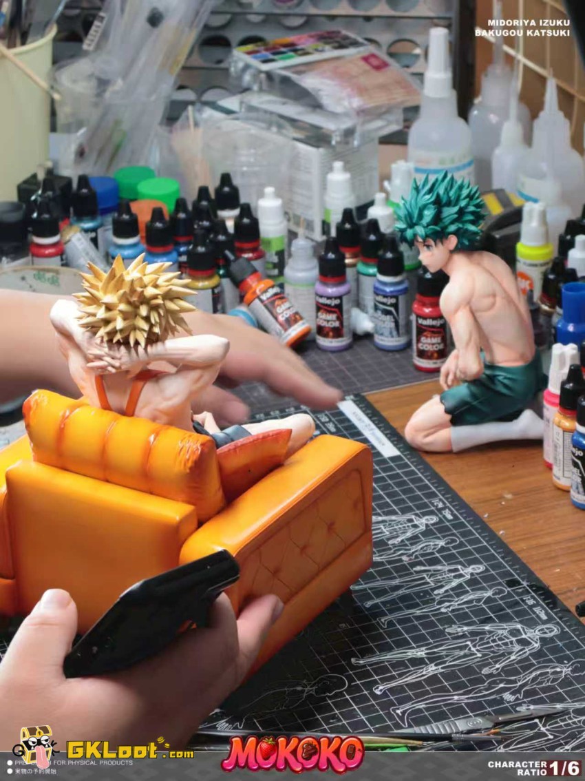 MOKOKO Studio My Hero Academia Izuku Midoriya & Katsuki Bakugo Statue - View 7 MOKOKO Studio My Hero Academia Izuku Midoriya & Katsuki Bakugo Statue - View 7