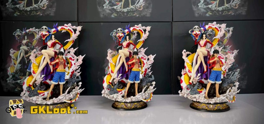 Diamond Studio One Piece Boa Hancock & Monkey D. Luffy Statue - View 1 Diamond Studio One Piece Boa Hancock & Monkey D. Luffy Statue - View 1