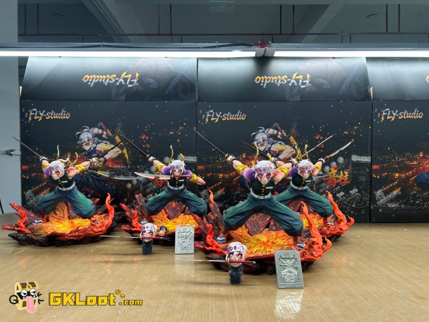 FLY Studio 1/6 Demon Slayer Uzui Tengen Statue w/ LED - View 1 FLY Studio 1/6 Demon Slayer Uzui Tengen Statue w/ LED - View 1