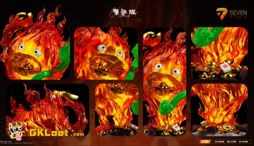 Seven Studio Howl's Moving Castle Calcifer Statue - View 2 Seven Studio Howl's Moving Castle Calcifer Statue - View 2