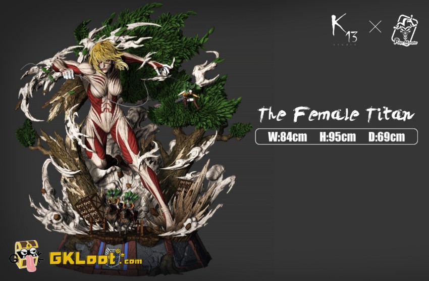 K13 Studio Attack On Titan Armored Titan Statue w/ LED - View 2 K13 Studio Attack On Titan Armored Titan Statue w/ LED - View 2