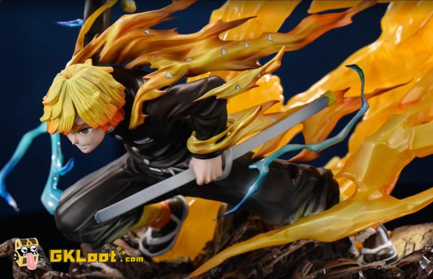 Lin Long Studio Demon Slayer Zenitsu Agatsuma Statue w/ LED - View 2 Lin Long Studio Demon Slayer Zenitsu Agatsuma Statue w/ LED - View 2
