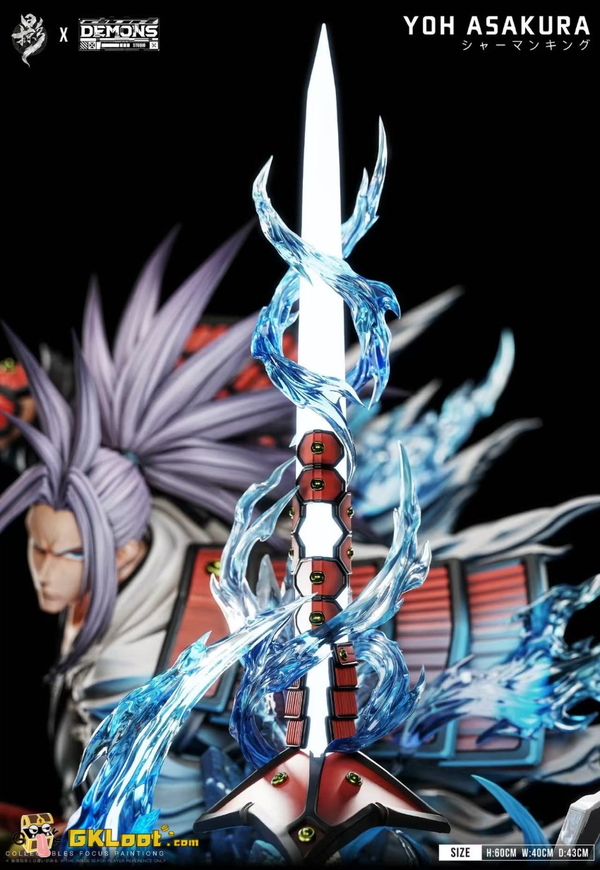Lue Ying & Demons Studio Shaman King Yoh Asakura Statue w/ LED - View 7 Lue Ying & Demons Studio Shaman King Yoh Asakura Statue w/ LED - View 7