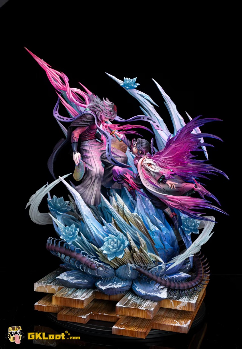 Lei Hao Ke Yu Studio 1/5 Demon Slayer Kochou Shinobu & Doma Statue - View 4 Lei Hao Ke Yu Studio 1/5 Demon Slayer Kochou Shinobu & Doma Statue - View 4