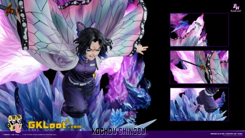 Breakwall Studio 1/6 Demon Slayer Kochou Shinobu Statue w/ LED - View 7 Breakwall Studio 1/6 Demon Slayer Kochou Shinobu Statue w/ LED - View 7