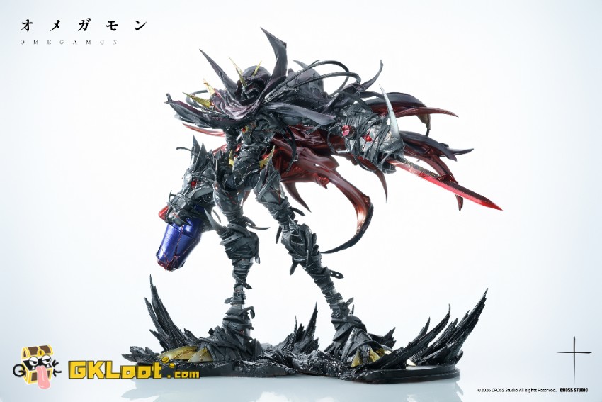 Cross Studio Digimon Adventure Omegamon Zwart Defeat Statue - View 4 Cross Studio Digimon Adventure Omegamon Zwart Defeat Statue - View 4