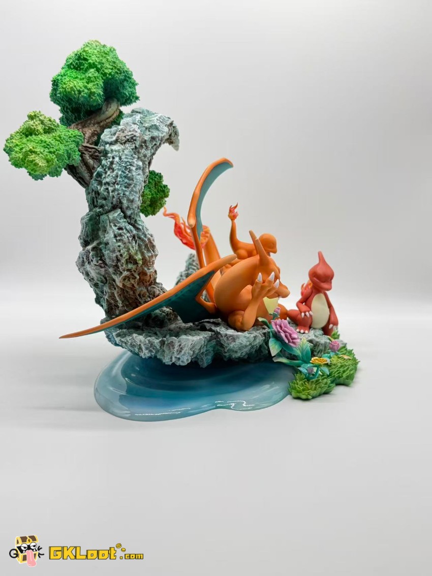 Chen Guang Studio Pokémon Charmander & Charmeleon & Charizard Statue - View 7 Chen Guang Studio Pokémon Charmander & Charmeleon & Charizard Statue - View 7
