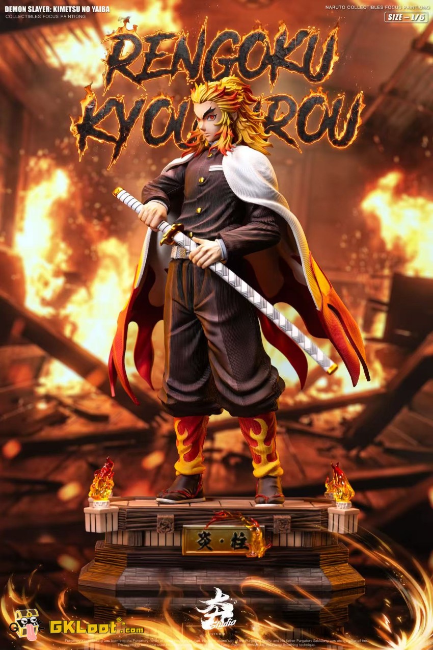 Hang Studio 1/6 Demon Slayer Rengoku Kyoujurou Statue - View 3 Hang Studio 1/6 Demon Slayer Rengoku Kyoujurou Statue - View 3