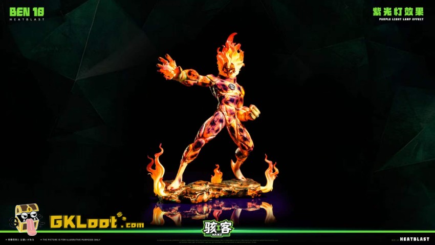 HAIKE Studio Ben 10 Heatblast & Diamondhead Statue - View 12 HAIKE Studio Ben 10 Heatblast & Diamondhead Statue - View 12