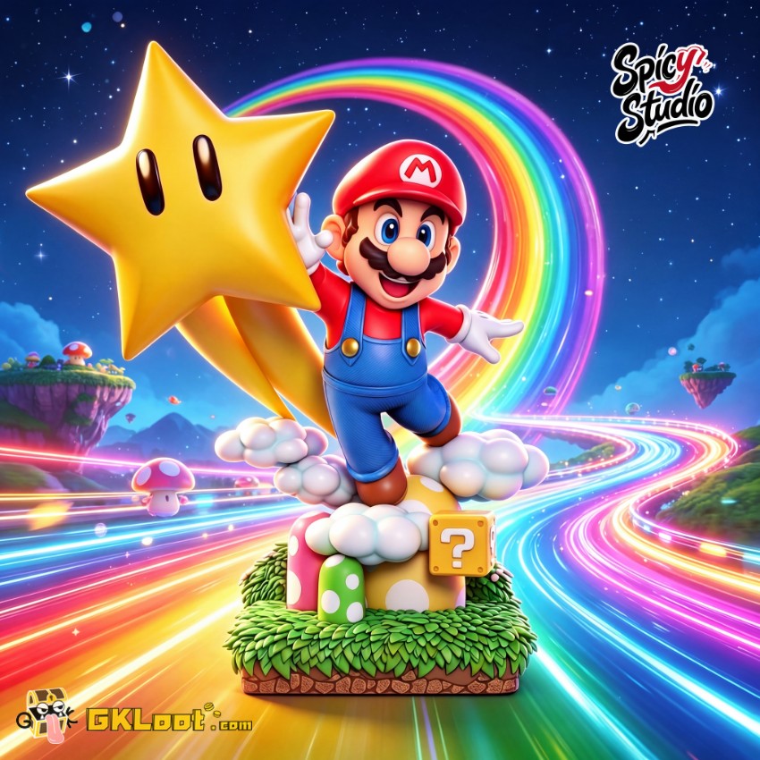 Spicy Studio 1/6 & 1/10 Super Mario Statue - View 1 Spicy Studio 1/6 & 1/10 Super Mario Statue - View 1