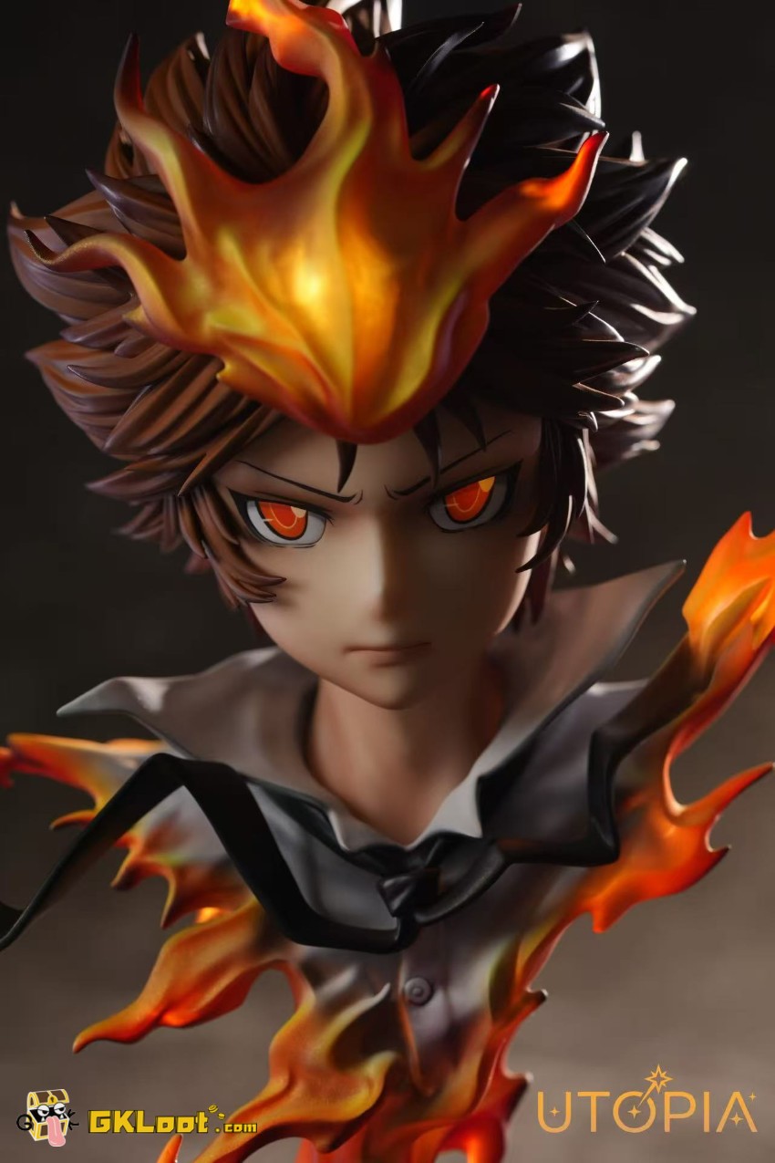 Utopia Studio Katekyo Hitman Reborn Tsunayoshi Sawada Bust w/ LED - View 5 Utopia Studio Katekyo Hitman Reborn Tsunayoshi Sawada Bust w/ LED - View 5