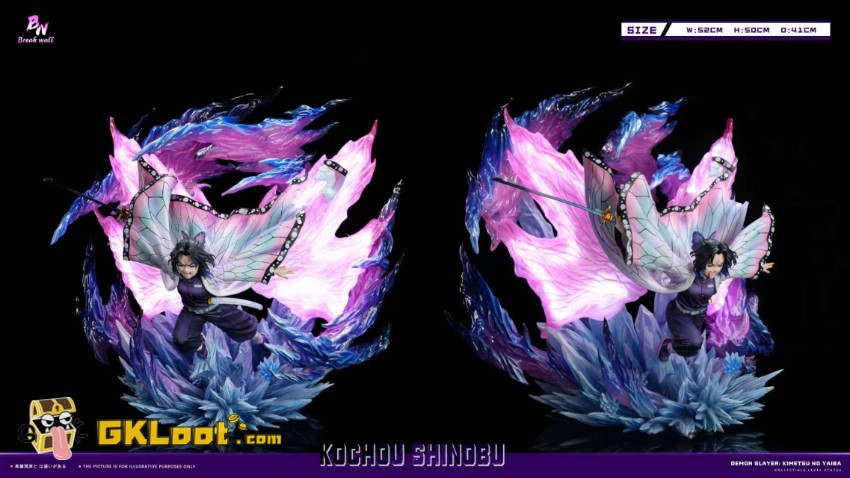 Breakwall Studio 1/6 Demon Slayer Kochou Shinobu Statue w/ LED - View 8 Breakwall Studio 1/6 Demon Slayer Kochou Shinobu Statue w/ LED - View 8