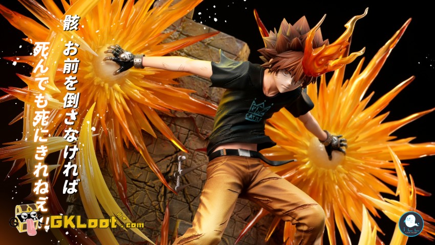 ILL Studio Katekyo Hitman Reborn Tsunayoshi Sawada Statue w/ LED - View 6 ILL Studio Katekyo Hitman Reborn Tsunayoshi Sawada Statue w/ LED - View 6