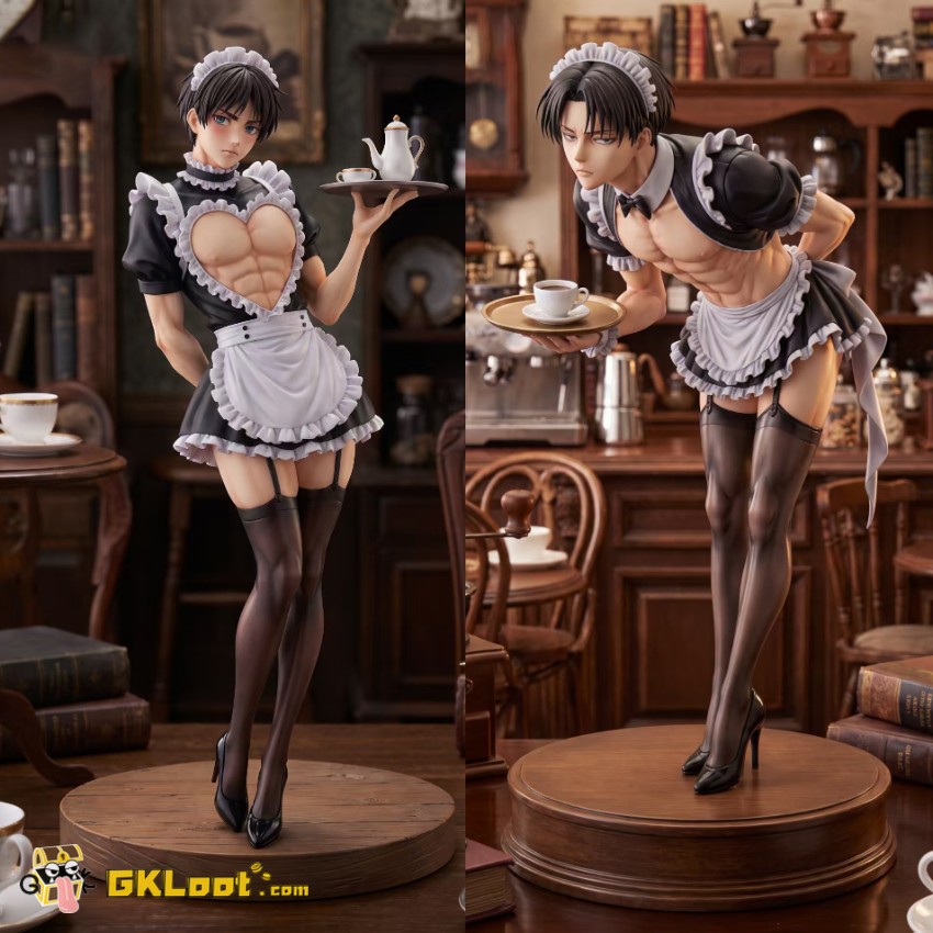 MOCHI Studio Attack on Titan Levi Ackerman & Eren Jaeger Statue - View 1 MOCHI Studio Attack on Titan Levi Ackerman & Eren Jaeger Statue - View 1